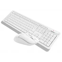 Клавиатура + мышь A4Tech Fstyler FG1012 клав:белый мышь:белый USB беспроводная Multimedia (FG1012 WHITE)