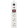 Сетевой фильтр IEK СФ-03К 1.5м (3 розетки) белый (коробка)