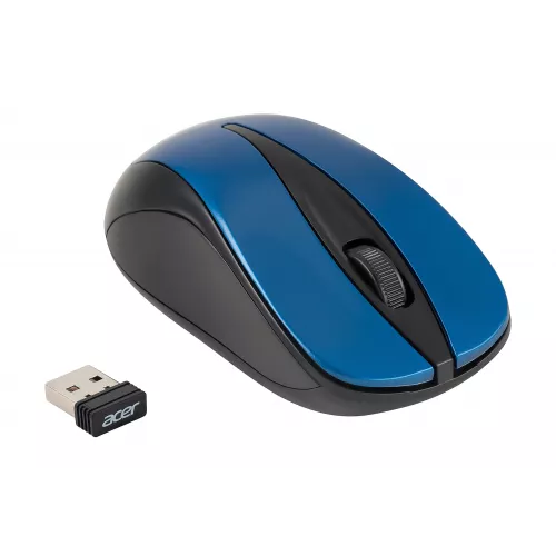Мышь Acer OMR132 синий/черный оптическая 1000dpi беспров. USB для ноутбука 3but (ZL.MCEEE.01F)