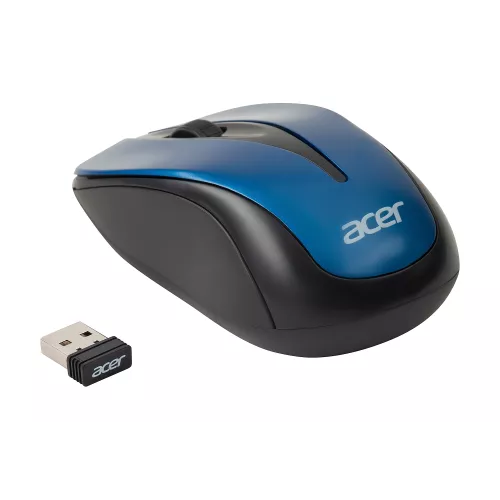 Мышь Acer OMR132 синий/черный оптическая 1000dpi беспров. USB для ноутбука 3but (ZL.MCEEE.01F)