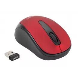 Мышь Acer OMR136 красный оптическая 1000dpi беспров. USB для ноутбука 3but (ZL.MCEEE.01J)