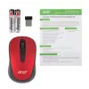 Мышь Acer OMR136 красный оптическая 1000dpi беспров. USB для ноутбука 3but (ZL.MCEEE.01J)