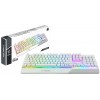 Клавиатура MSI GK30 белый USB Multimedia for gamer LED (подставка для запястий) (S11-04RU304-CLA) кабель 1.8м