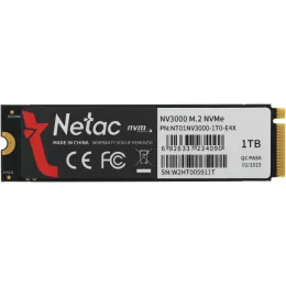 Накопитель SSD Netac PCIe 3.0 x4 1TB NT01NV3000-1T0-E4X NV3000 M.2 2280