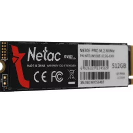 Накопитель SSD Netac PCIe 3.0 x4 512GB NT01N930E-512G-E4X N930E Pro M.2 2280