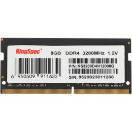 Память DDR4 8GB 3200MHz Kingspec KS3200D4N12008G RTL PC4-25600 CL22 SO-DIMM 260-pin 1.2В single rank Ret