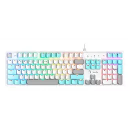 Клавиатура A4Tech S510N механическая белый USB for gamer LED (S510N (ICY WHITE )) кабель 1.8м