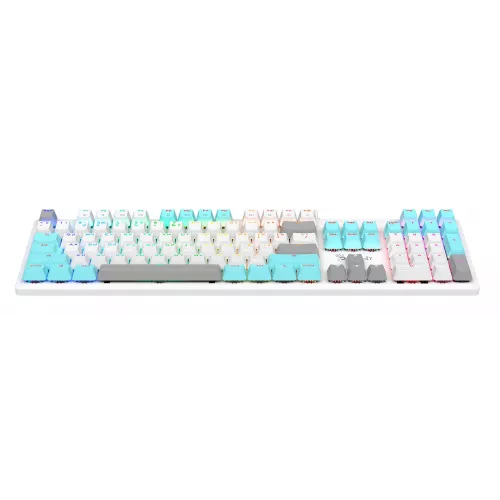 Клавиатура A4Tech S510N механическая белый USB for gamer LED (S510N (ICY WHITE )) кабель 1.8м