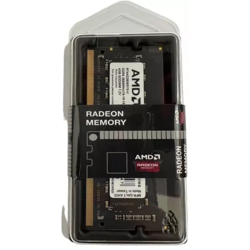 Память DDR4 4Gb 2666MHz AMD R744G2606S1S-U Radeon R7 Performance Series RTL PC4-21300 CL16 SO-DIMM 260-pin 1.2В Ret