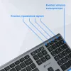 Клавиатура Оклик 890S серый/черный USB slim Multimedia (1784239) кабель 1.6м