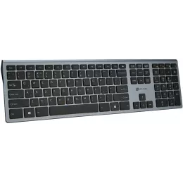 Клавиатура Оклик 890S серый/черный USB slim Multimedia (1784239) кабель 1.6м