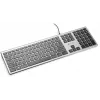 Клавиатура Оклик 890S серый/черный USB slim Multimedia (1784239) кабель 1.6м
