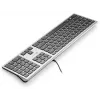 Клавиатура Оклик 890S серый/черный USB slim Multimedia (1784239) кабель 1.6м