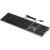 Клавиатура Оклик 890S серый/черный USB slim Multimedia (1784239) кабель 1.6м