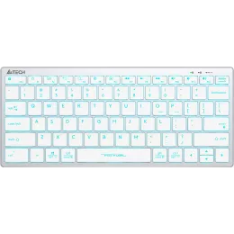 Клавиатура A4Tech FX61 белый USB slim LED (FX61 WHITE) кабель 1.5м