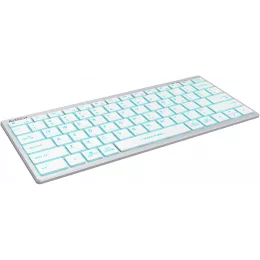 Клавиатура A4Tech FX61 белый USB slim LED (FX61 WHITE) кабель 1.5м