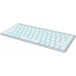 Клавиатура A4Tech FX61 белый USB slim LED (FX61 WHITE) кабель 1.5м