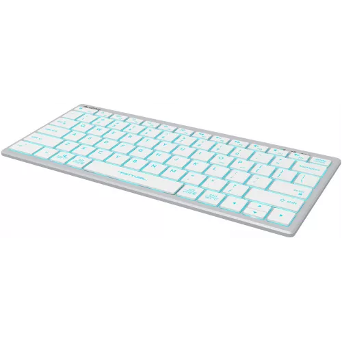 Клавиатура A4Tech FX61 белый USB slim LED (FX61 WHITE) кабель 1.5м