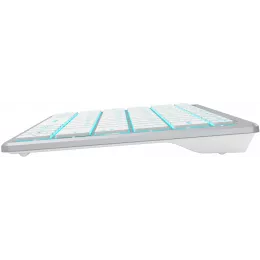 Клавиатура A4Tech FX61 белый USB slim LED (FX61 WHITE) кабель 1.5м