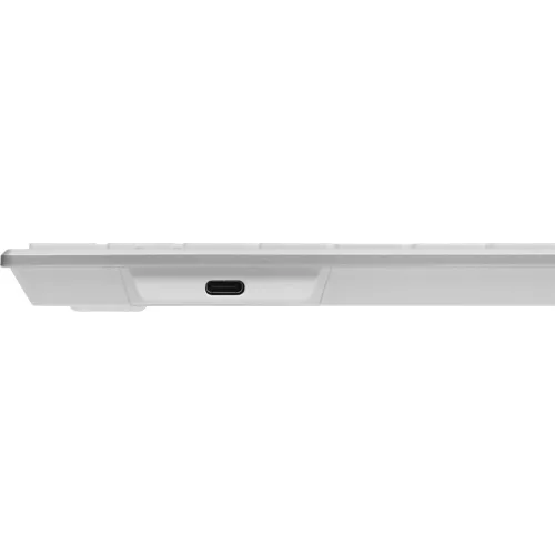 Клавиатура A4Tech FX61 белый USB slim LED (FX61 WHITE) кабель 1.5м