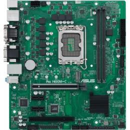 Материнская плата Asus PRO H610M-C-CSM Soc-1700 Intel H610 2xDDR5 mATX AC`97 8ch(7.1) GbLAN+VGA+DVI+HDMI+DP