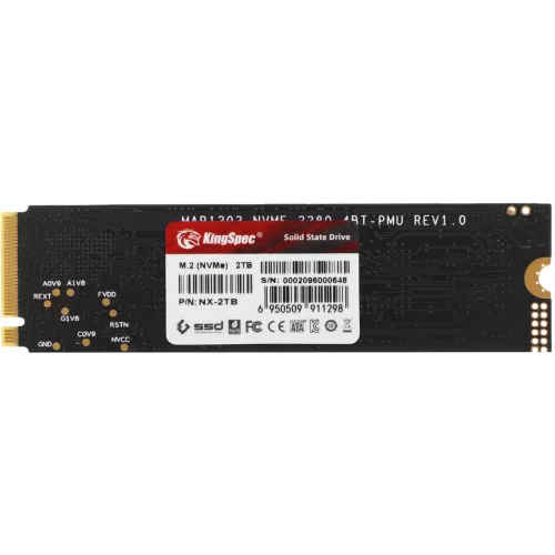 Накопитель SSD Kingspec PCIe 3.0 x4 2TB NX-2TB M.2 2280 0.9 DWPD