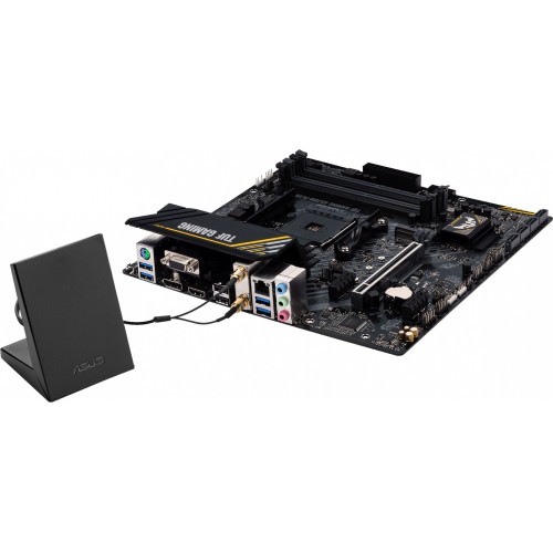 Материнская плата Asus TUF GAMING A520M-PLUS WIFI Soc-AM4 AMD A520 4xDDR4 mATX AC`97 8ch(7.1) 2xGgE RAID+VGA+HDMI+DP