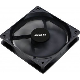 Вентилятор для корпуса Digma DFAN-120-9 120х120x25 черный 3-pin 4-pin (Molex) 23дБ (упак.:1шт) Ret