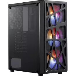 Корпус Formula Mana черный без БП ATX 4x120mm 2xUSB2.0 1xUSB3.0 audio bott PSU