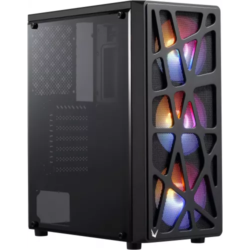 Корпус Formula Mana черный без БП ATX 4x120mm 2xUSB2.0 1xUSB3.0 audio bott PSU