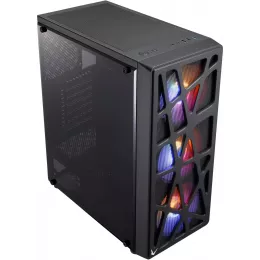 Корпус Formula Mana черный без БП ATX 4x120mm 2xUSB2.0 1xUSB3.0 audio bott PSU