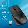 Мышь Оклик 501MW черный оптическая 2400dpi беспров. USB 7but (1877553)