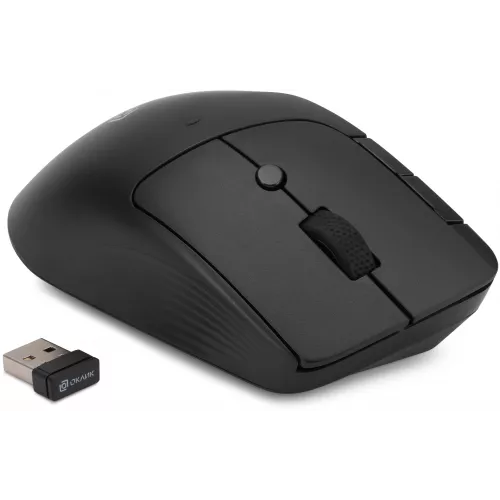 Мышь Оклик 501MW черный оптическая 2400dpi беспров. USB 7but (1877553)