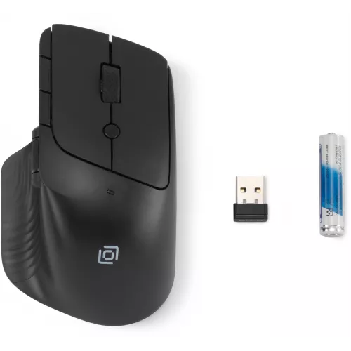 Мышь Оклик 501MW черный оптическая 2400dpi беспров. USB 7but (1877553)