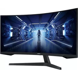 Монитор Samsung 34" Odyssey G5 C34G55TWWI черный VA LED 1ms 21:9 HDMI матовая 250cd 178гр/178гр 3440x1440 165Hz DP UW 5.6кг