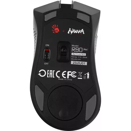 Мышь A4Tech Bloody R90 Plus Naraka белый/рисунок оптическая 5000dpi беспров. USB 7but