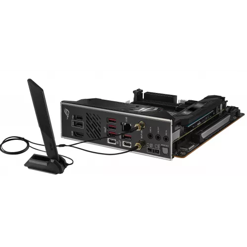 Материнская плата Asus ROG STRIX B650E-I GAMING WIFI Socket AM5 AMD B650 2xDDR5 mini-ITX AC`97 8ch(7.1) 2.5Gg RAID+HDMI