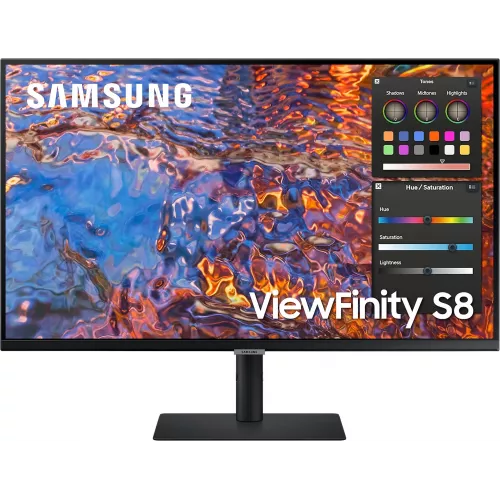 Монитор Samsung 32" ViewFinity S8 S32B800PXI черный IPS LED 5ms 16:9 HDMI полуматовая HAS Piv 350cd 178гр/178гр 3840x2160 60Hz DP 4K USB 5.2кг