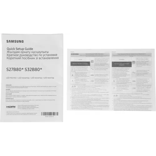 Монитор Samsung 32" ViewFinity S8 S32B800PXI черный IPS LED 5ms 16:9 HDMI полуматовая HAS Piv 350cd 178гр/178гр 3840x2160 60Hz DP 4K USB 5.2кг