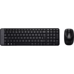 Клавиатура + мышь Logitech MK220 клав:черный мышь:черный USB беспроводная (920-003161)