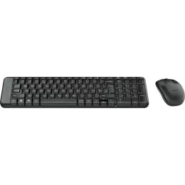Клавиатура + мышь Logitech MK220 клав:черный мышь:черный USB беспроводная (920-003161)