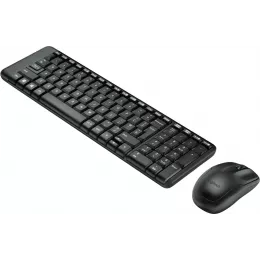 Клавиатура + мышь Logitech MK220 клав:черный мышь:черный USB беспроводная (920-003161)
