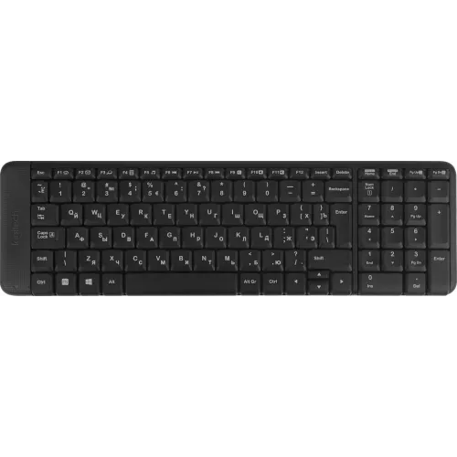 Клавиатура + мышь Logitech MK220 клав:черный мышь:черный USB беспроводная (920-003161)