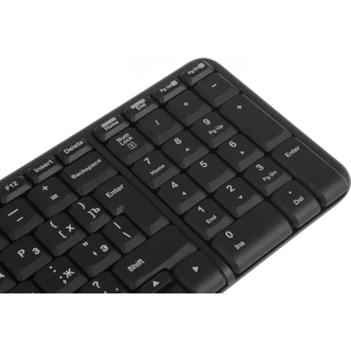 Клавиатура + мышь Logitech MK220 клав:черный мышь:черный USB беспроводная (920-003161)