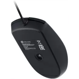 Мышь Оклик 100M черный оптическая 1600dpi USB для ноутбука 4but (1909417)