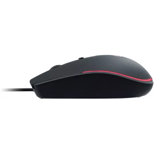 Мышь Оклик 100M черный оптическая 1600dpi USB для ноутбука 4but (1909417)