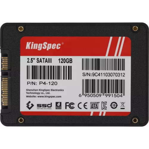 Накопитель SSD Kingspec SATA-III 120GB P4-120 2.5"