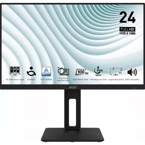 Монитор MSI 23.8" Pro MP242AP черный IPS LED 1ms 16:9 HDMI M/M HAS Piv 300cd 178гр/178гр 1920x1080 100Hz VGA DP FHD 3.3кг