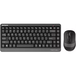 Клавиатура + мышь A4Tech Fstyler FG1110 клав:черный/серый мышь:черный/серый USB беспроводная Multimedia (FG1110 GREY)