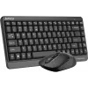 Клавиатура + мышь A4Tech Fstyler FG1110 клав:черный/серый мышь:черный/серый USB беспроводная Multimedia (FG1110 GREY)